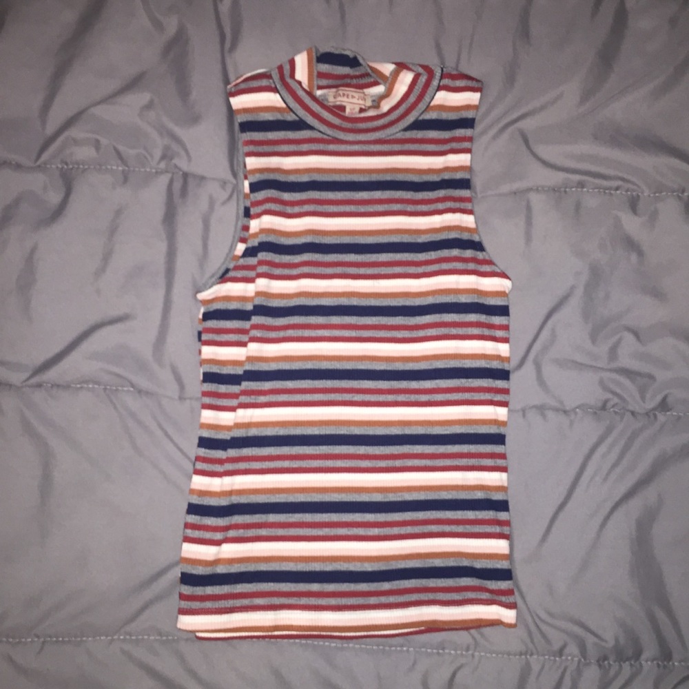Striped tank top/crop top
